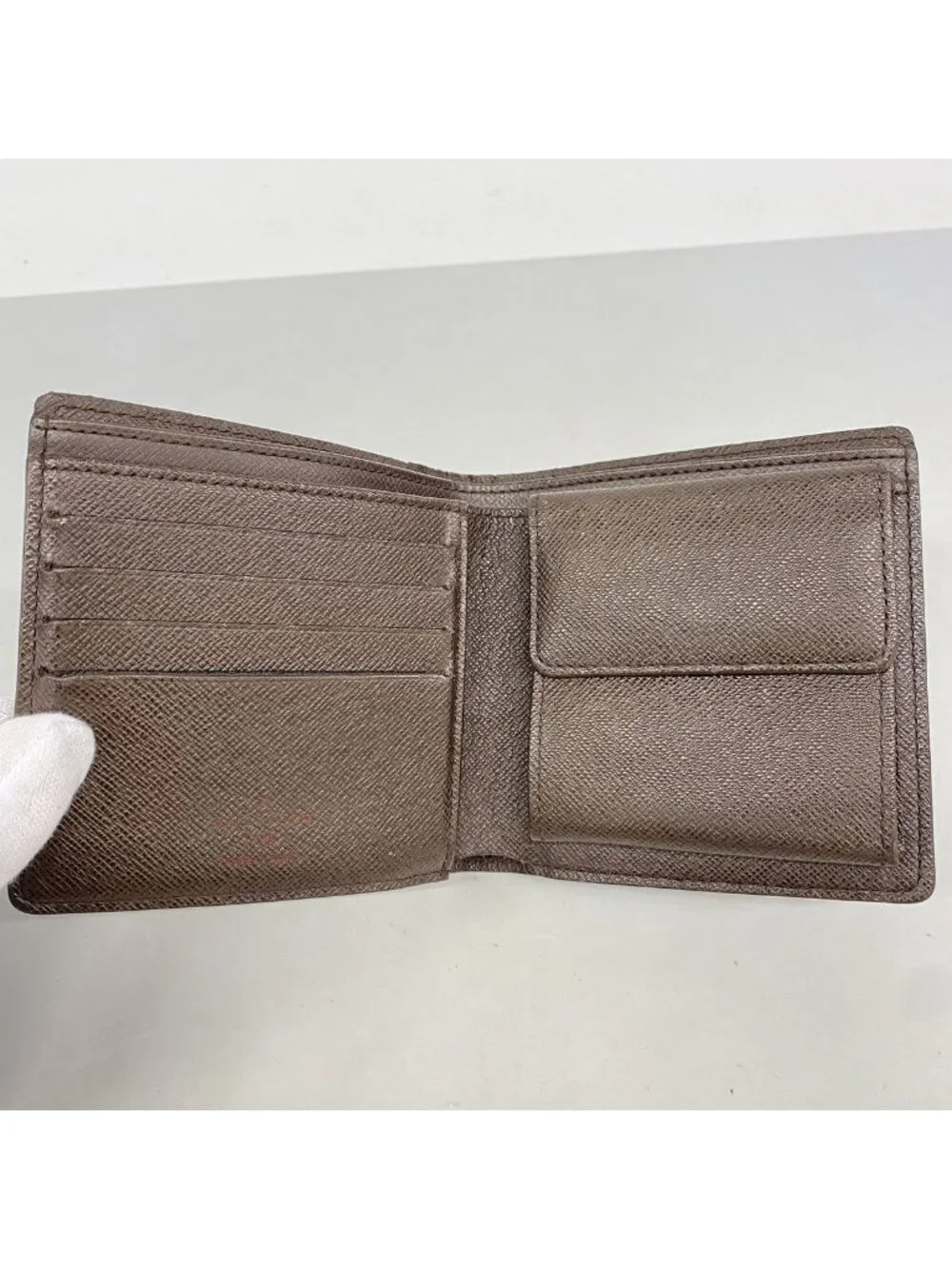Louis Vuitton Wallet Damier Portefeuille Marco Ebene